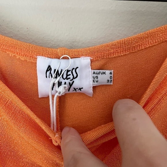 Princess Polly True Heart Pants in Orange Size 0 - Picture 3 of 9